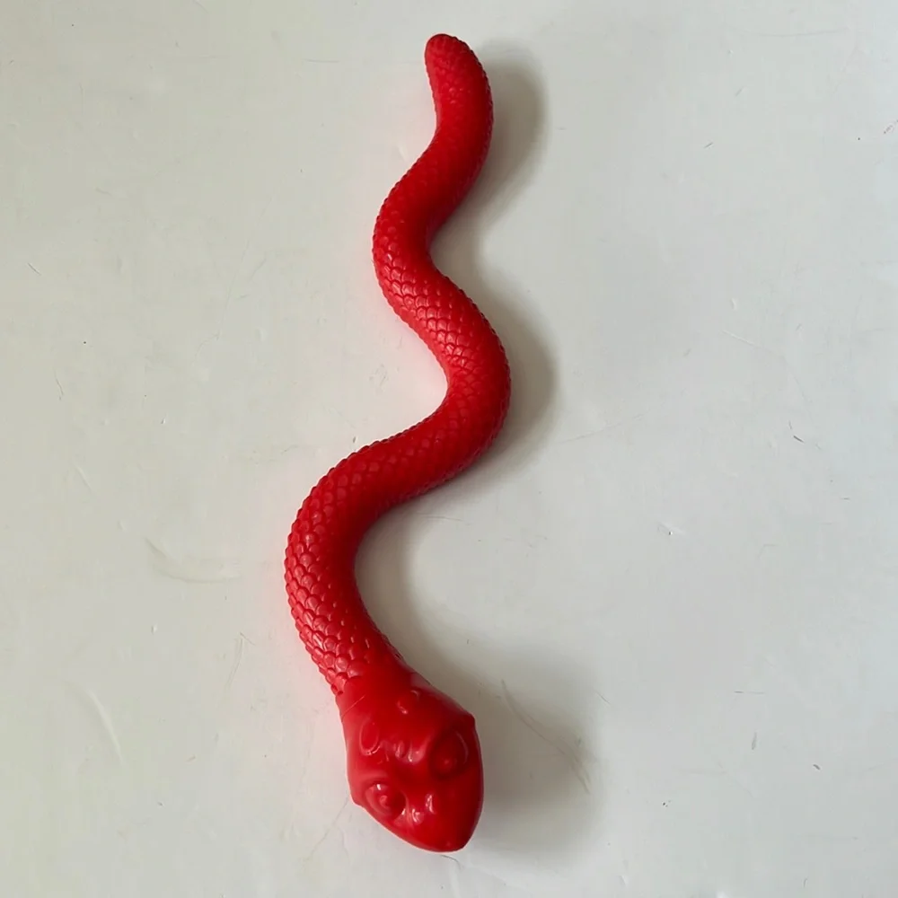 Red Squeaking Dog Toy